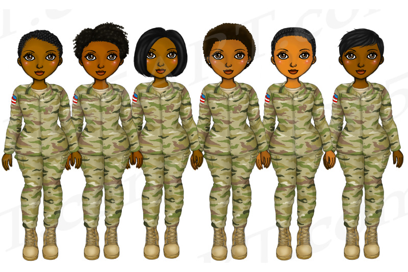 black-woman-soldiers-clipart-army-veterans-png