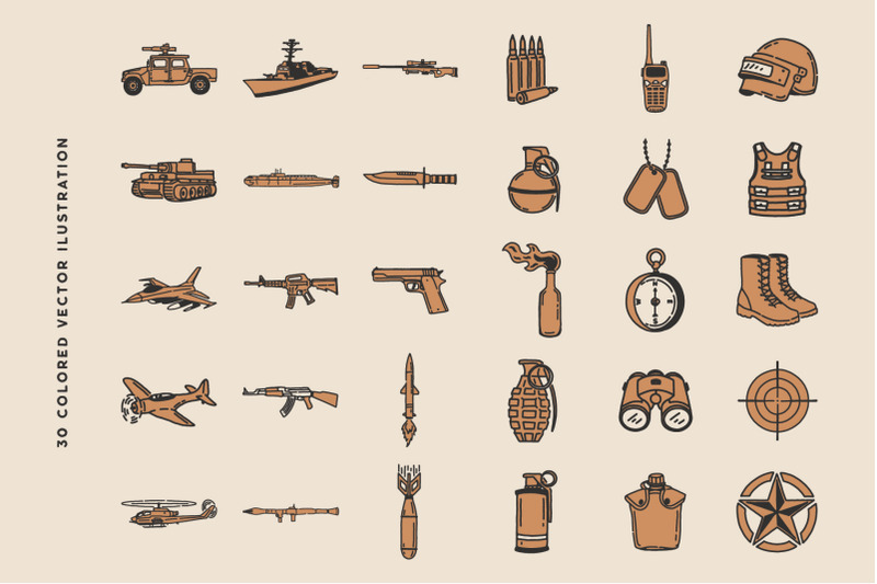military-vector-illustrations