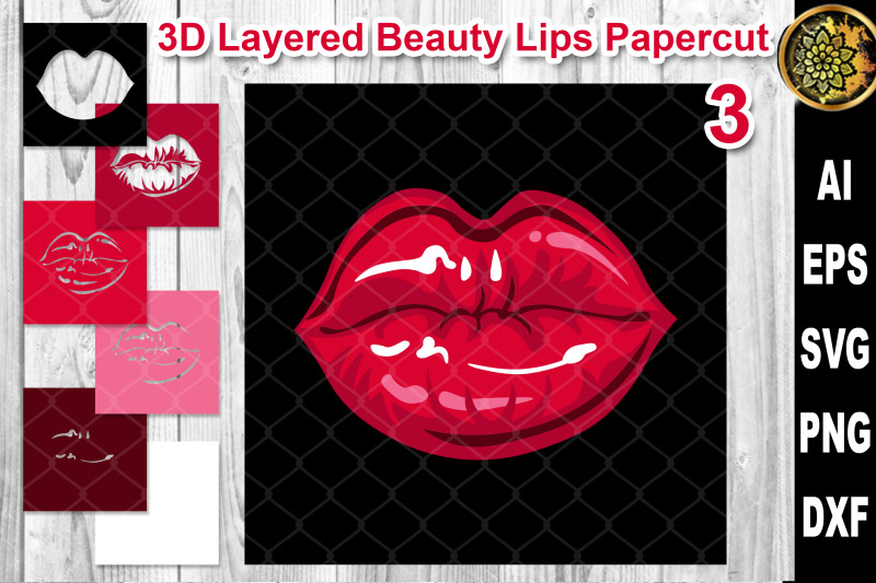 3d-layered-papercut-woman-lips-clipart-3