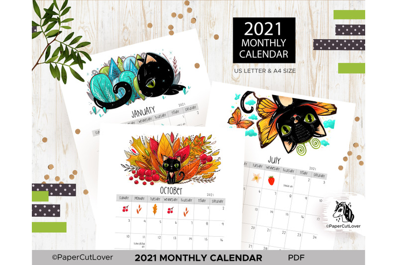 2021-calendar-printable-pdf-monthly-planner-with-black-cat