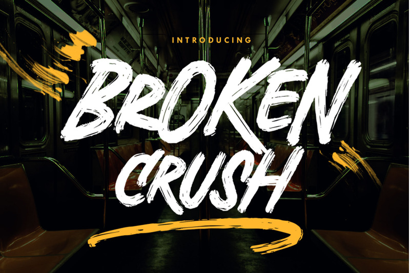 broken-crush-brush-font