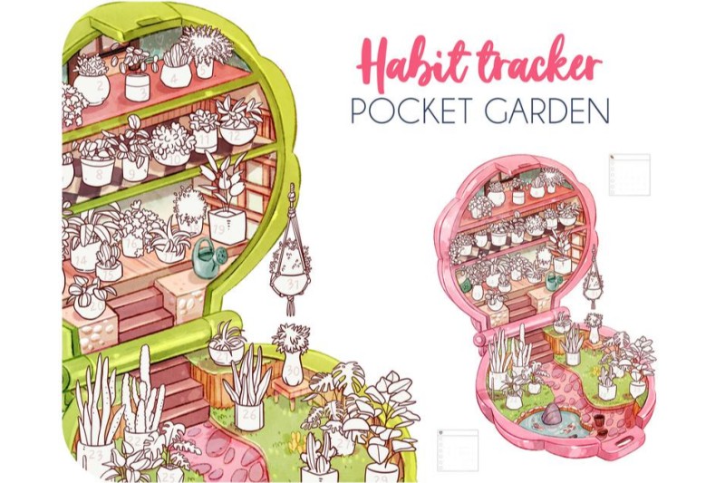 habit-tracker-pocket-garden-mensile