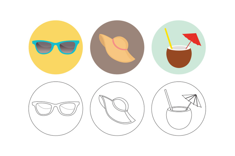 beach-sunglasses-vector-outline-bundle