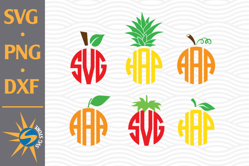 fruits-monogram-svg-png-dxf-digital-files-include