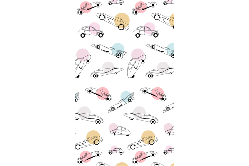 vector-car-stylized-collectible-car-line-and-spot-fashionable-print