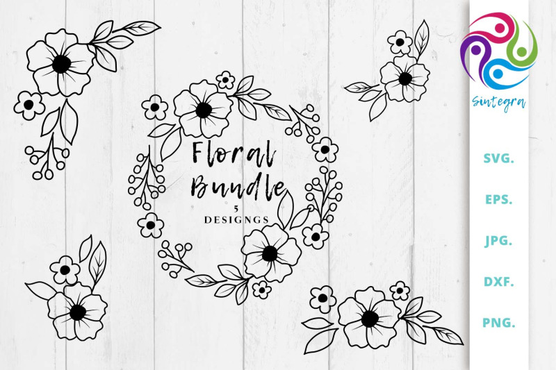 floral-bundle-svg-flower-wreath-svg
