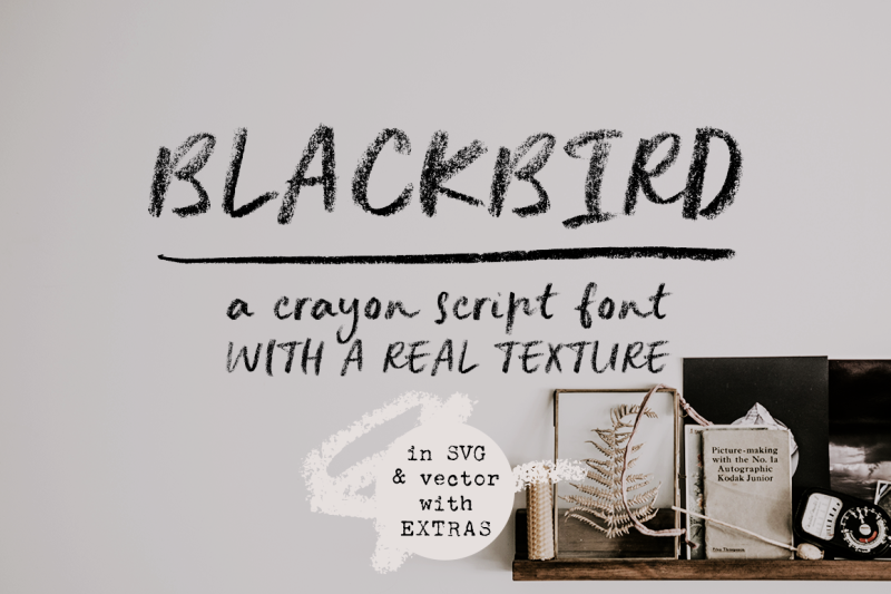 blackbird-crayon-script-svg-font