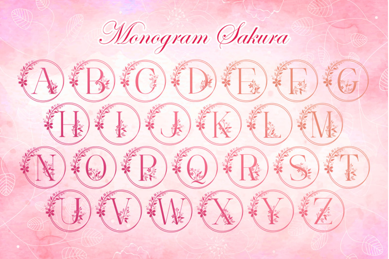 monogram-sakura