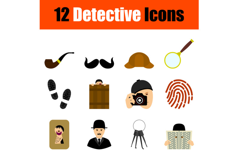 detective-icon-set