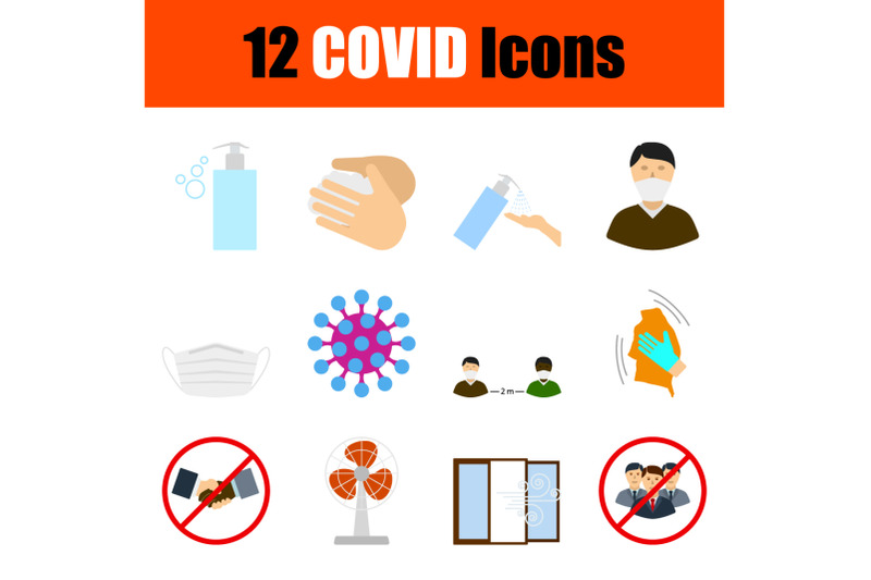 covid-icon-set