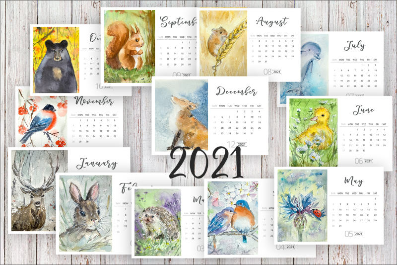 watercolour-woodland-calendar-2021
