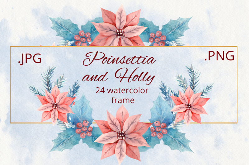 holly-and-poinsettia-collection-of-winter-frames-watercolor-24
