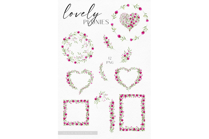 watercolor-pink-floral-clipart-rose-floral-hearts-floral-frames