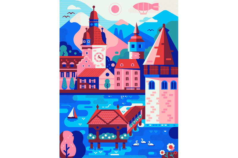 lucerne-switzerland-travel-poster