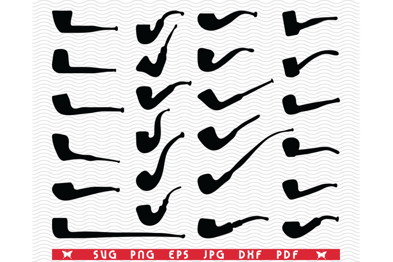 svg-tobacco-pipes-black-silhouettes-digital-clipart