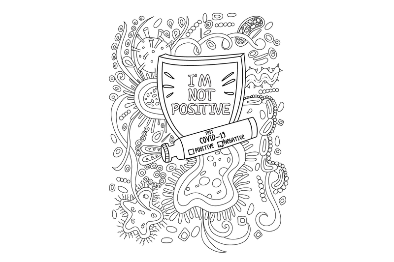 Download Color Covid-19 In Quarantine,24 CORONAVIRUS Digital Coloring Pages By ErikaVectorika ...