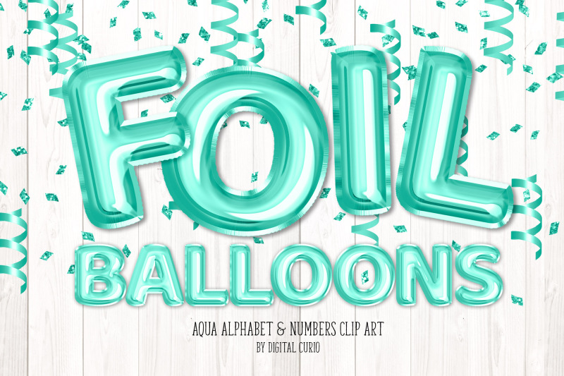 aqua-foil-balloon-alphabet-clipart