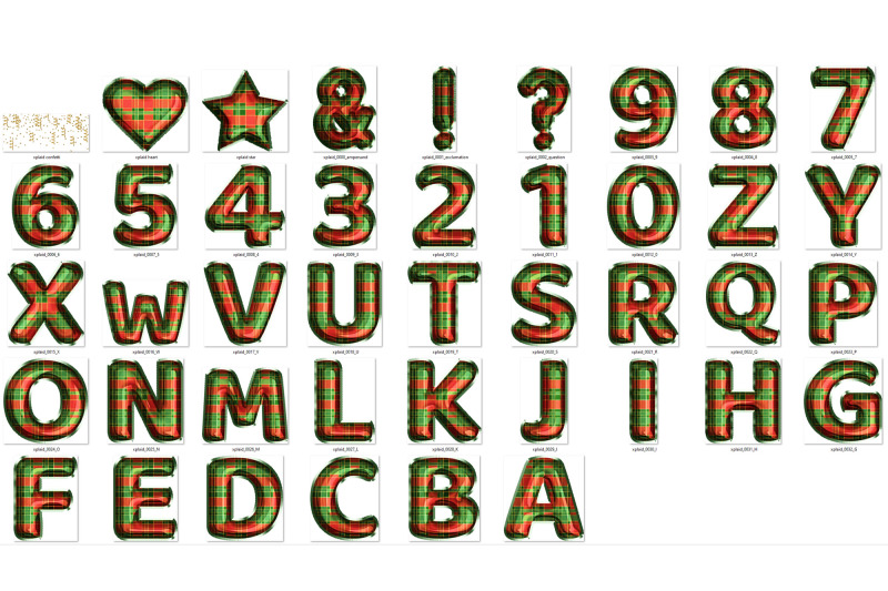 christmas-plaid-foil-balloons-alphabet-clipart