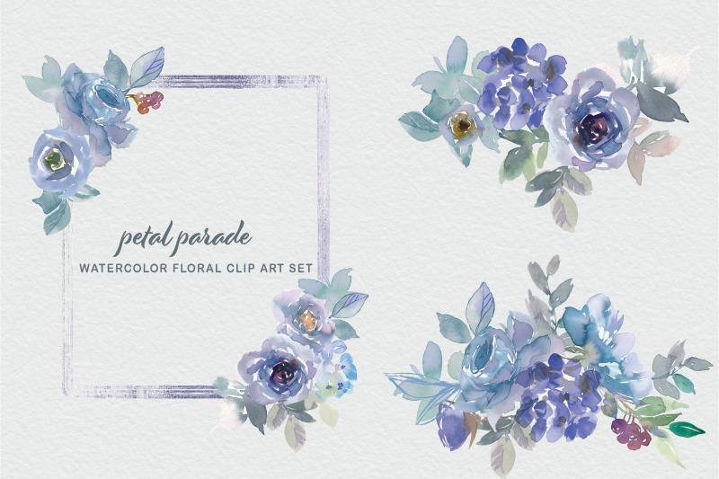 soft-florals-clipart-and-frame-collection