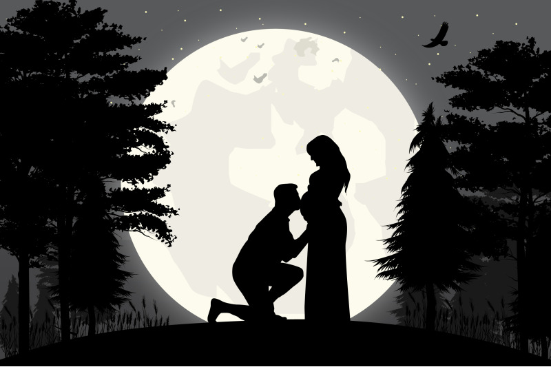 silhouette-of-couple-in-love-simple-vector-illustration