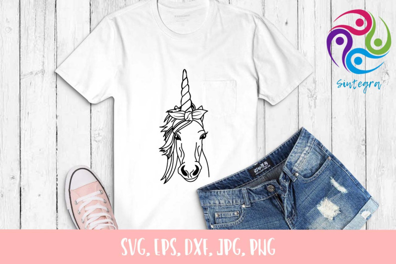 unicorn-bandana-svg-unicorn-scarf-svg