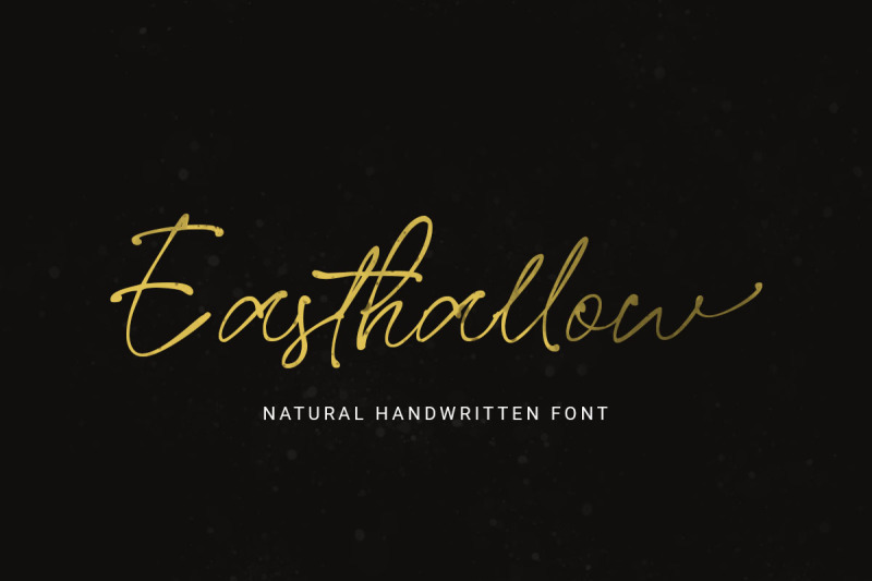 easthallow-handwritten-font