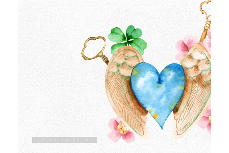 watercolor-jewelry-clipart-valentine-golden-vintage-heart-clipart