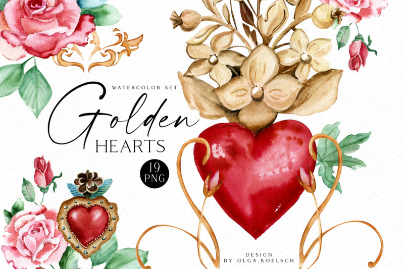watercolor-jewelry-clipart-golden-sacred-heart-clipart-valentine-png
