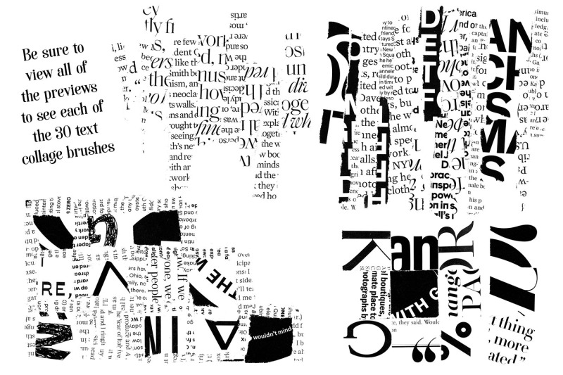 text-collage-photoshop-brushes