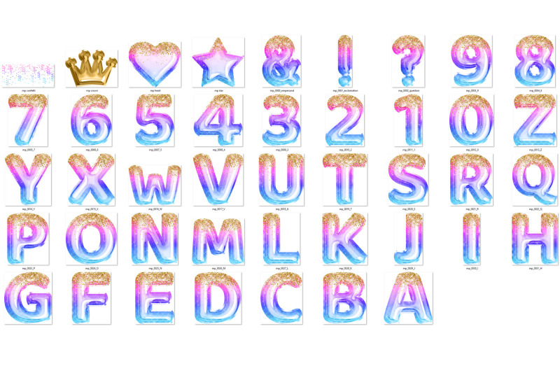 mermaid-princess-foil-balloon-alphabet-clipart