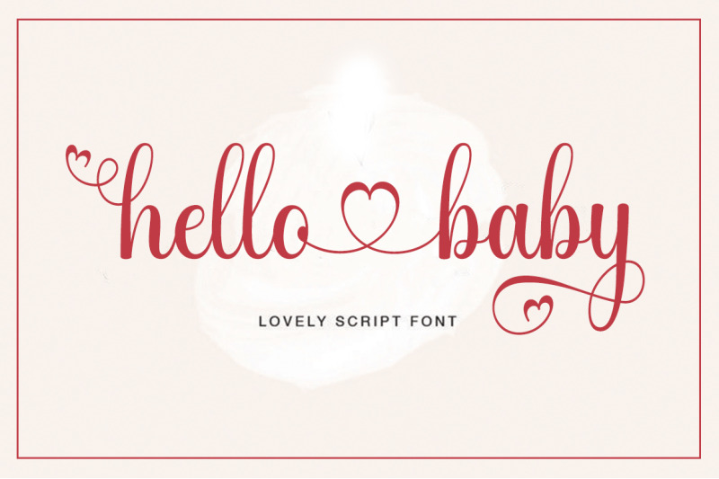 hello-baby-lovely-script-font