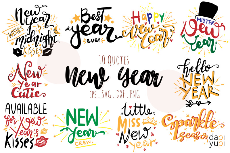 new-year-lettering-quotes-bundle