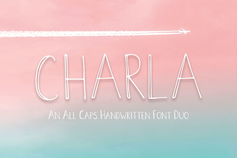 charla-all-caps-handwritten-font-duo