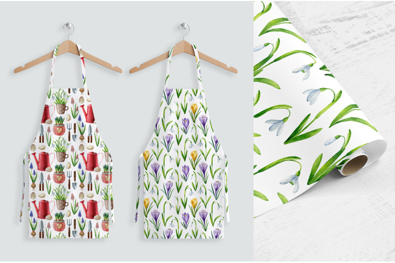 spring-patterns-watercolor-collection