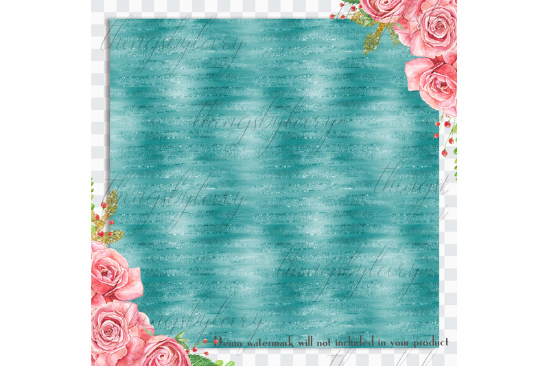 34-teal-glam-digital-papers-sequin-glitter-luxury-background