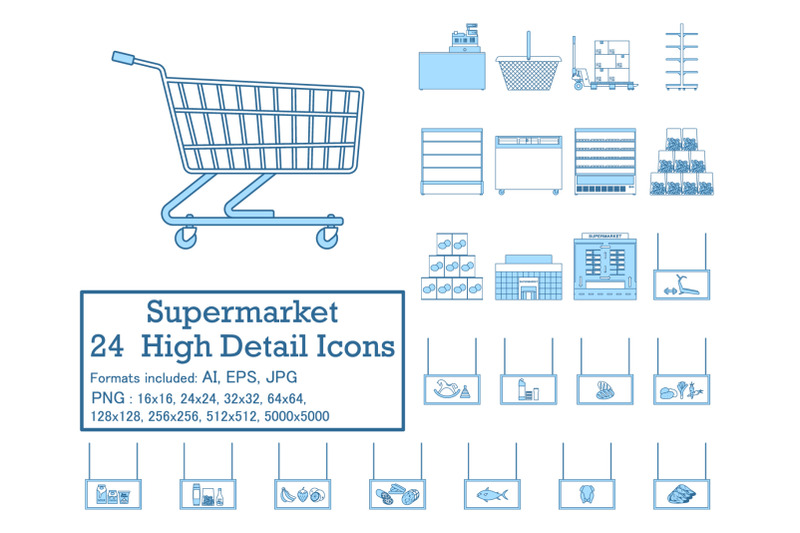 supermarket-icon-set