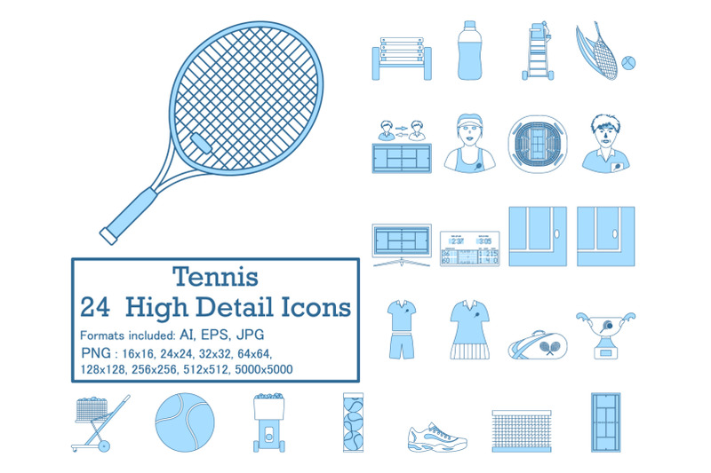 tennis-icon-set