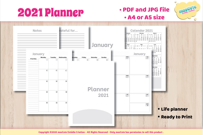 2021-monthly-planner-2021-planner-printable