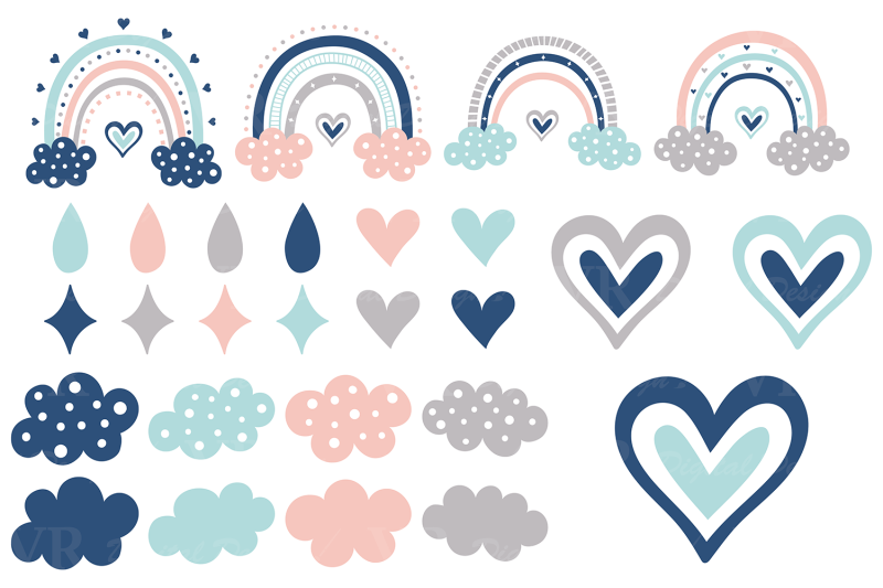 pastel-and-blue-rainbows-clipart-cute-rainbow-graphics