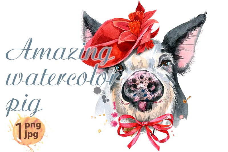 cute-piggy-in-red-mask-pig-for-t-shirt-graphics