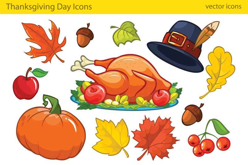 thanksgiving-decorative-elements-vector-illustrations