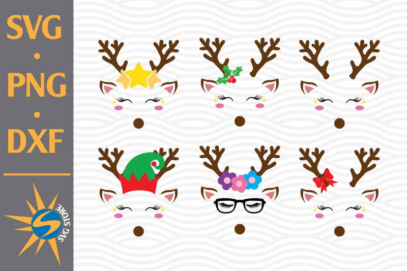 reindeer-face-svg-png-dxf-digital-files-include