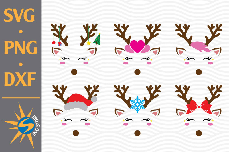 reindeer-face-svg-png-dxf-digital-files-include