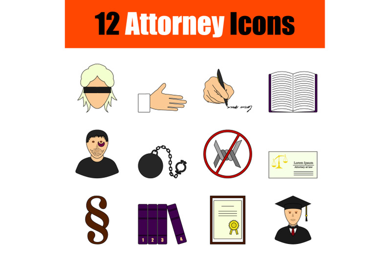 attorney-icon-set