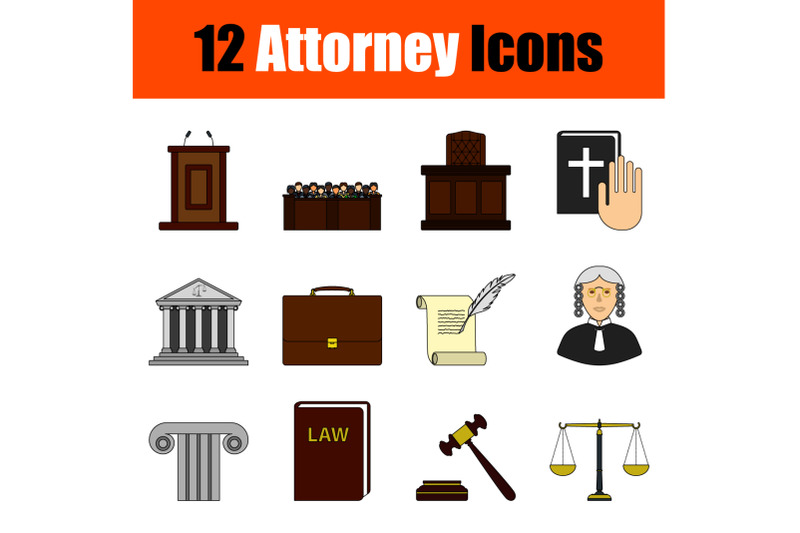 attorney-icon-set