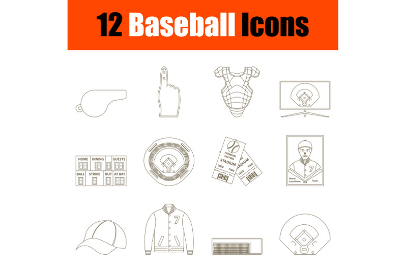 baseball-icon-set