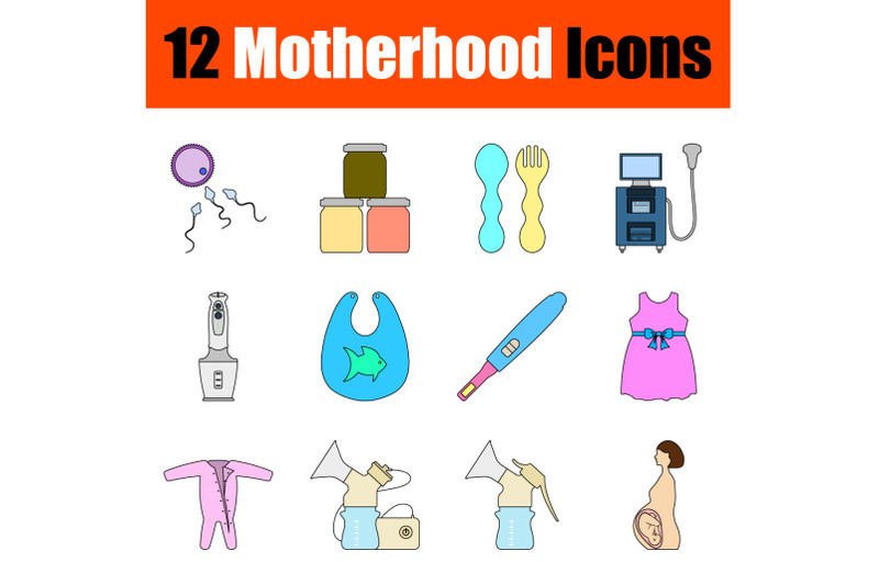 motherhood-icon-set