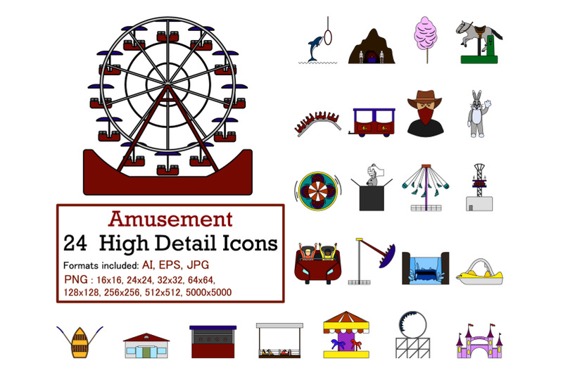 amusement-icon-set