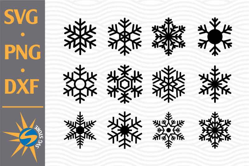 snowflake-svg-png-dxf-digital-files-include