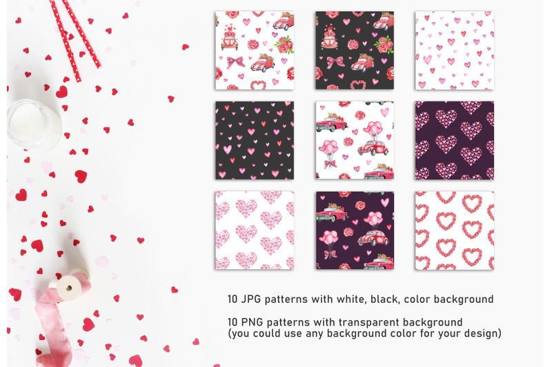 valentine-039-s-day-watercolor-digital-paper-love-seamless-pattern